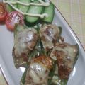 ねぇ～chan's cooksnap of when they made ピーマンの苦味軽減！チーズ入り肉詰め.