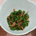 uyk9's cooksnap of when they made 簡単！ピーマンと桜えびいため.