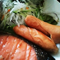 ユーロン's cooksnap of when they made お弁当に豆苗とウインナーの簡単炒め.