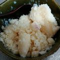 vvきょんvv's cooksnap of when they made 袋１枚で 桃と豆乳の簡単ジェラート.