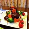 の〜ちん☆'s cooksnap of when they made ツリー風バーグ.