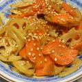 こむぎぱくぱく's cooksnap of when they made 【簡単味付け常備菜】蓮根と人参の金平♪.