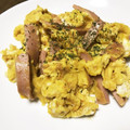 ♥︎yaya♥︎'s cooksnap of when they made 魚肉ソーセージで和風な卵炒め.