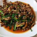 macchon♡'s cooksnap of when they made ごはんが進む！ひき肉にら玉炒め.