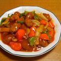 55才のおじさん's cooksnap of when they made リピ決定！豚切り落とし肉で簡単酢豚　.