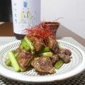 ダイナマイト漆黒's cooksnap of when they made 砂肝と椎茸とにんにくの芽の甘辛炒め♡.