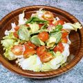 ebipeco's cooksnap of when they made アボカドとトマトの簡単サラダ.