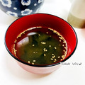 ねっちゃんっ's cooksnap of when they made 混ぜ込みわかめでとっても簡単なスープ.