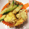 hiyo☆☆'s cooksnap of when they made マヨでコク旨♪ズッキーニと豚肉の卵とじ.