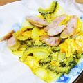 みかりんさん。's cooksnap of when they made じゃが芋とゴーヤの重ね蒸し✿カレーマヨ味.