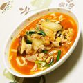 ネコかえる's cooksnap of when they made ☆豚キムチスープ☆豚キムチうどん☆.