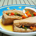クック27BKNZ☆'s cooksnap of when they made 簡単★厚揚げの野菜はさみ煮.