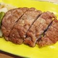 ハニビ's cooksnap of when they made 豚コマのステーキみたいな重ね焼き.