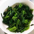 ☆ちび★モンスター☆'s cooksnap of when they made 加熱はレンジ♡5分でほうれん草のナムル.