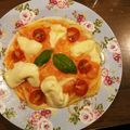 まれぃ's cooksnap of when they made 冷凍トマトとキャベツの冷製パスタ.