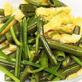 happy_children's cooksnap of when they made 3分で完成？空芯菜と油揚げの味噌炒め.