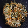 ochika_jam's cooksnap of when they made 豆苗の甘醤油たまご炒め.