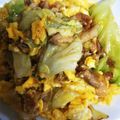 ベルポロン's cooksnap of when they made 節約＊卵と豚バラキャベツの味噌チーズ焼き.