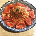 sato8sato's cooksnap of when they made トマトと納豆の冷製パスタ.