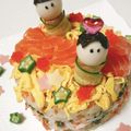 さーららん♡'s cooksnap of when they made 七夕ちらし寿司ケーキ.