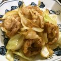 ☆Rokko☆'s cooksnap of when they made 春キャベツと豚肉の唐揚げカレー味の炒め物.