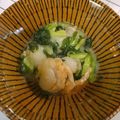 ❁ymwc❁'s cooksnap of when they made 小松菜とベビーホタテの炒め物.