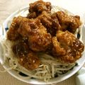 ☆Rokko☆'s cooksnap of when they made ズボラ飯♡もやしのたれづけ唐揚げのせ.