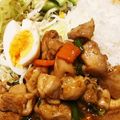 まゆやまさん's cooksnap of when they made 鶏もも肉のコチュジャンあんかけランチ.