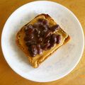 antkishi's cooksnap of when they made ピーナツバター黒豆トースト.
