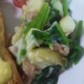 きょとん's cooksnap of when they made ポテトとベーコンとほうれん草のチーズ焼き.