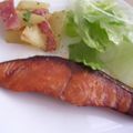 ひとひとの素's cooksnap of when they made うちの照り焼きサーモン.