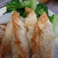 musumeダブル's cooksnap of when they made 餃子の皮で♪スイートポテトパイ揚げ揚げ❀.