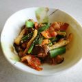 しろだいふく's cooksnap of when they made オクラとシメジのベーコン炒め.