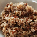 ﾐｷﾐｷﾃｨ's cooksnap of when they made 黒酢黒胡麻黒胡椒☆黒いレタス炒飯！.