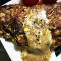 ユーロン's cooksnap of when they made もやしオムレツ～ウスターソース＋柚子胡椒.