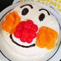 ももぐるーみー's cooksnap of when they made アンパンマンケーキ★バースデーケーキ　.