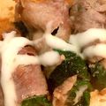 ʕ·͡·̫͖'s cooksnap of when they made ロース肉の大葉巻き☆チーズ乗せ.