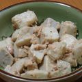 リスのしっぽ's cooksnap of when they made 里芋のピリッとシーチキンマヨネーズ和え.
