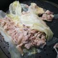 炊飯釜's cooksnap of when they made 豚バラ肉とキャベツでミルフィーユ蒸し鍋.