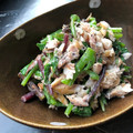 ♪きっとんとん♪'s cooksnap of when they made つるむらさきと干物の胡麻マヨ和え.
