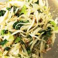千世ちゃん's cooksnap of when they made ■簡単副菜■もやし小松菜ごまあえ朝昼減量.