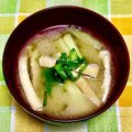 にきけん's cooksnap of when they made 焼き茄子と油揚げのお味噌汁.