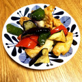 クックN327EJ☆'s cooksnap of when they made ササミと彩野菜の甘酢炒め.