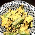 クック04EEOK☆'s cooksnap of when they made 簡単なおかず☆オクラの塩昆布入り卵炒め.