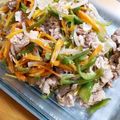 きみもも116's cooksnap of when they made 簡単調味料で豚肉のチャプチェ！.
