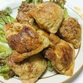 Asiron's cooksnap of when they made 油揚げのなんちゃって巾着メンチカツ‼.