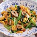 こともみ's cooksnap of when they made 小松菜、ちくわ、ツナの卵とじ.