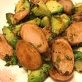 JathMinty's cooksnap of when they made 魚肉ソーセージとアボカドの黒胡椒まみれ♡.
