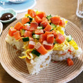 pinkyume's cooksnap of when they made 簡単　七夕　お星様のちらし寿司.
