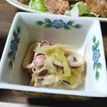 あず7225's cooksnap of when they made 昔ながらのイカとネギのぬた☆酢味噌あえ☆.